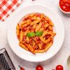 Penne arrabiata/salto